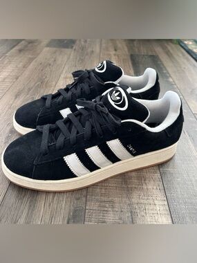 Adidas Originals Campus Men's Size 12.5 Shoes Sneakers Black & White EXCELLENT